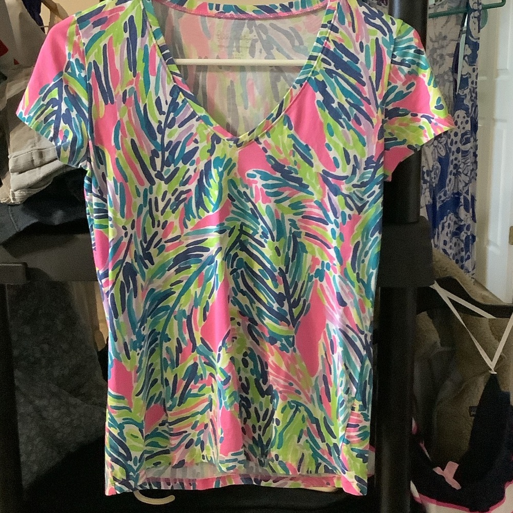 Lilly Pulitzer Pastel Abstract Top